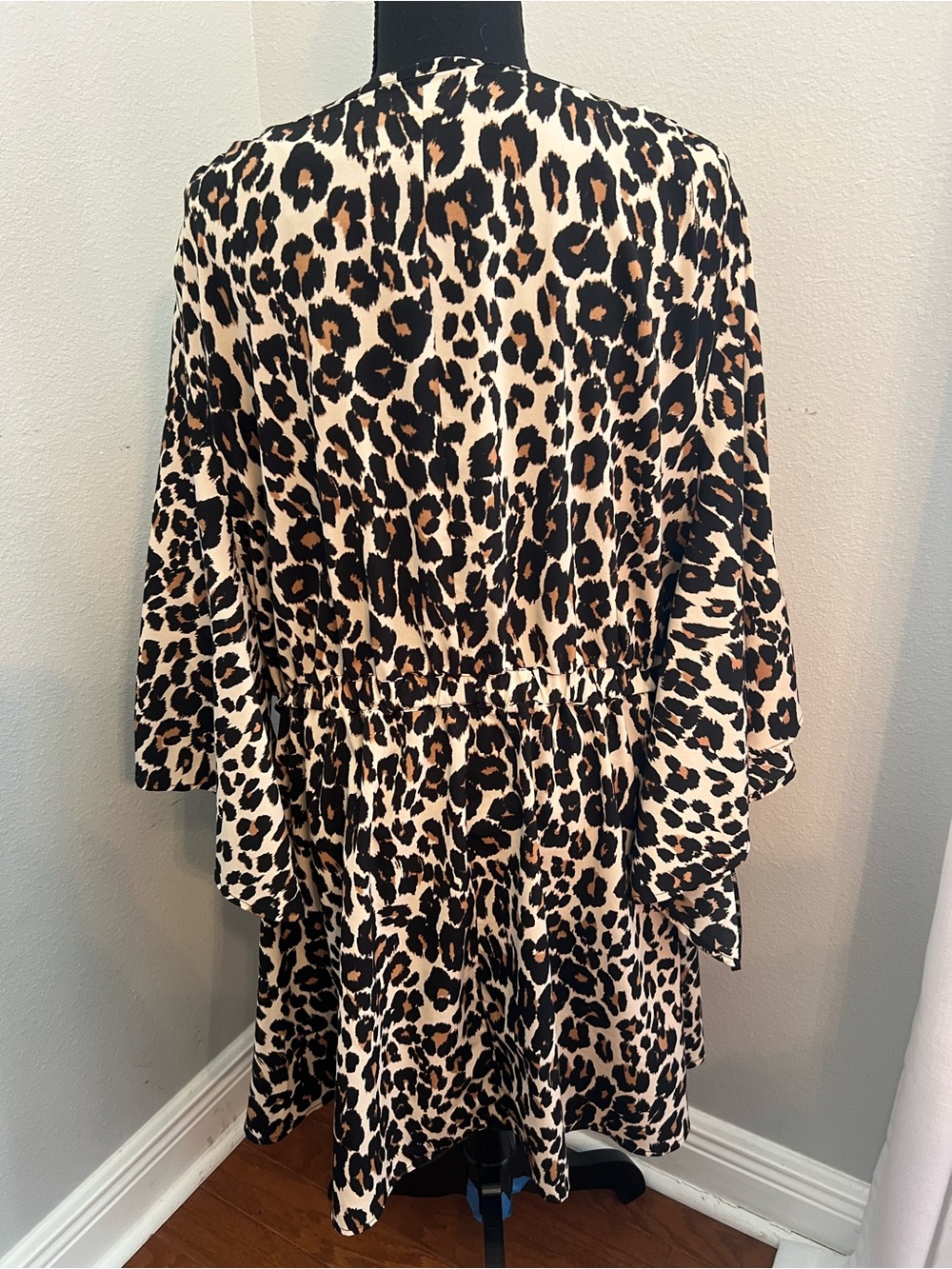 Lane Bryant Beige, Black & Brown Leopard Print Tunic Size 22/24 - Picture 7 of 8